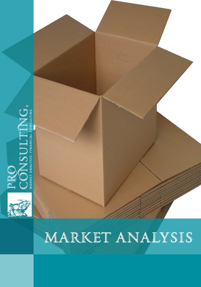 Analysis of forecast indicators of the market of corrugated cardboard and corrugated packaging in Ukraine and Russia. 2015